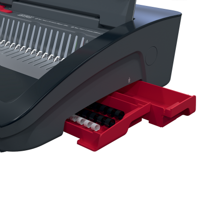 Masina de indosariat GBC CombBind CB25E, electrica, cu spire de plastic, A4, 25/390 coli, negru-argintiu